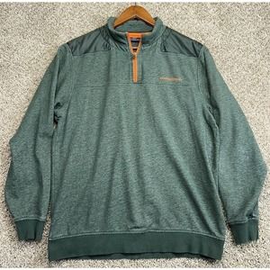 Vineyard Vines Performance Shep Shirt Men’s L 1/4 Zip Pullover Green Sweater